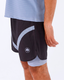 Panther Dry-Fit Silver Mesh Shorts