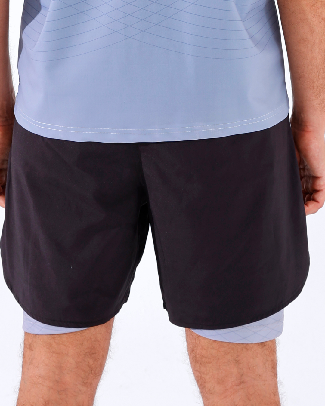 Panther Dry-Fit Silver Mesh Shorts
