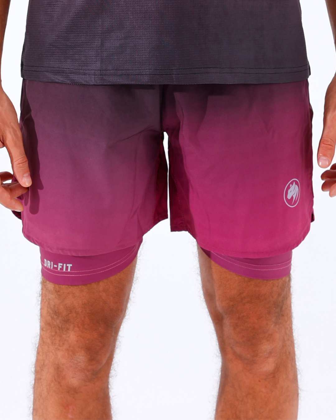 Panther Mulberry Gradient Shorts