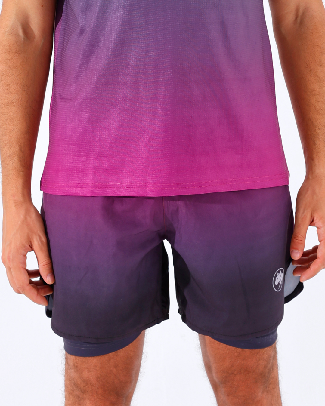 Panther Purple Gradient Shorts