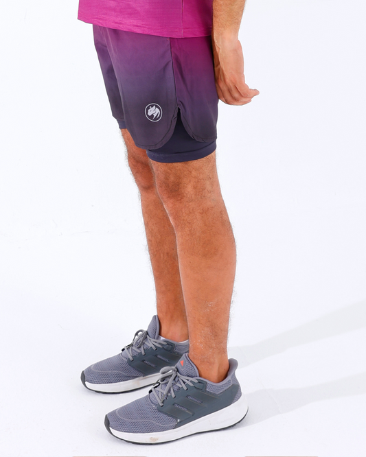 Panther Purple Gradient Shorts