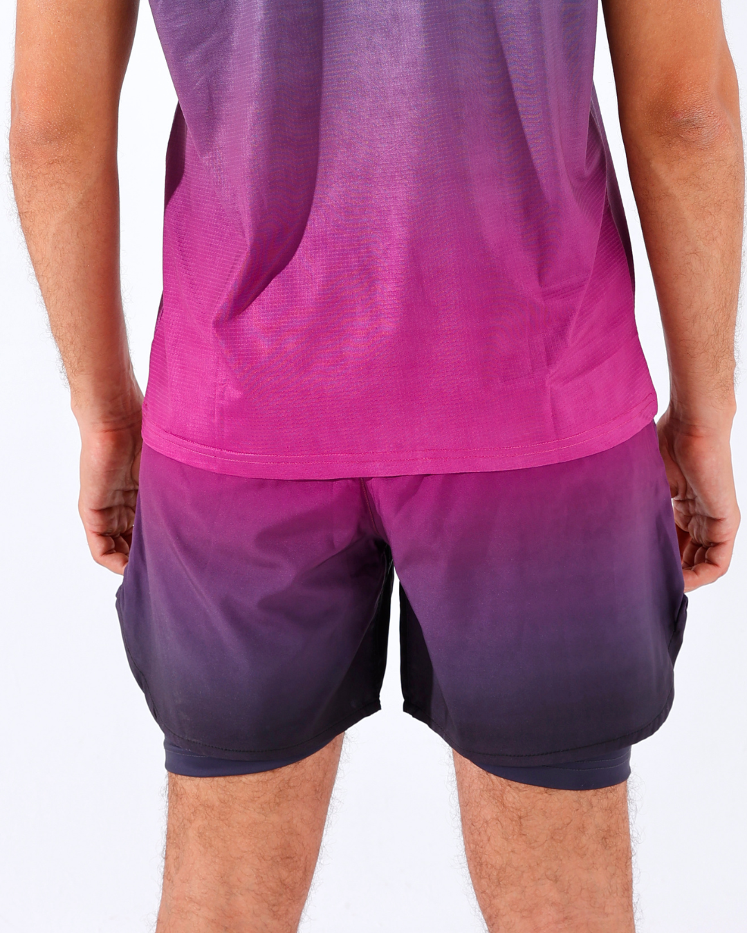 Panther Purple Gradient Shorts