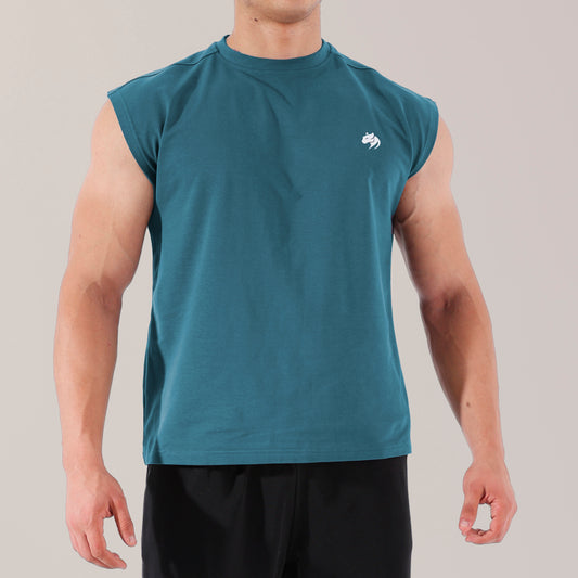 Teal blue performa tank top