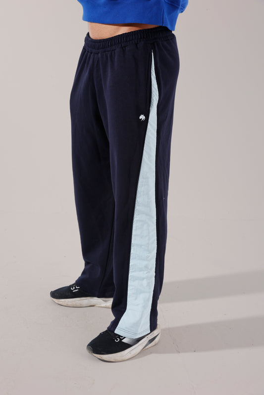 Blue v cut sweatpants