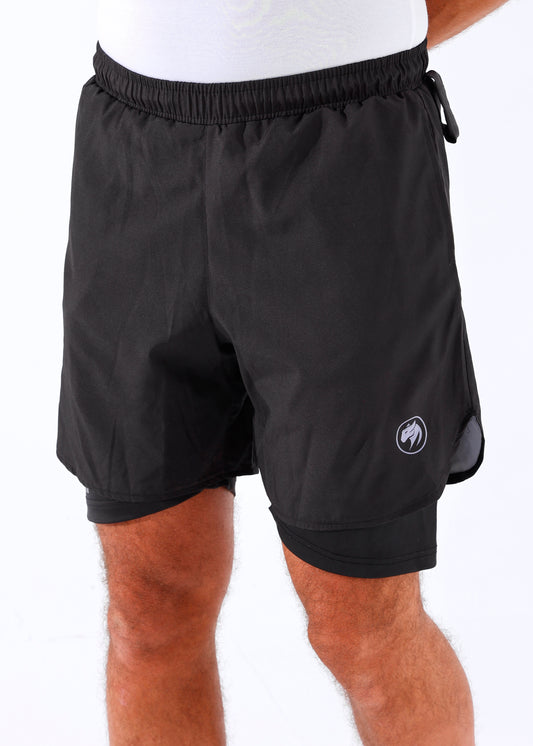 Panther Dry-Fit Essential Black Shorts