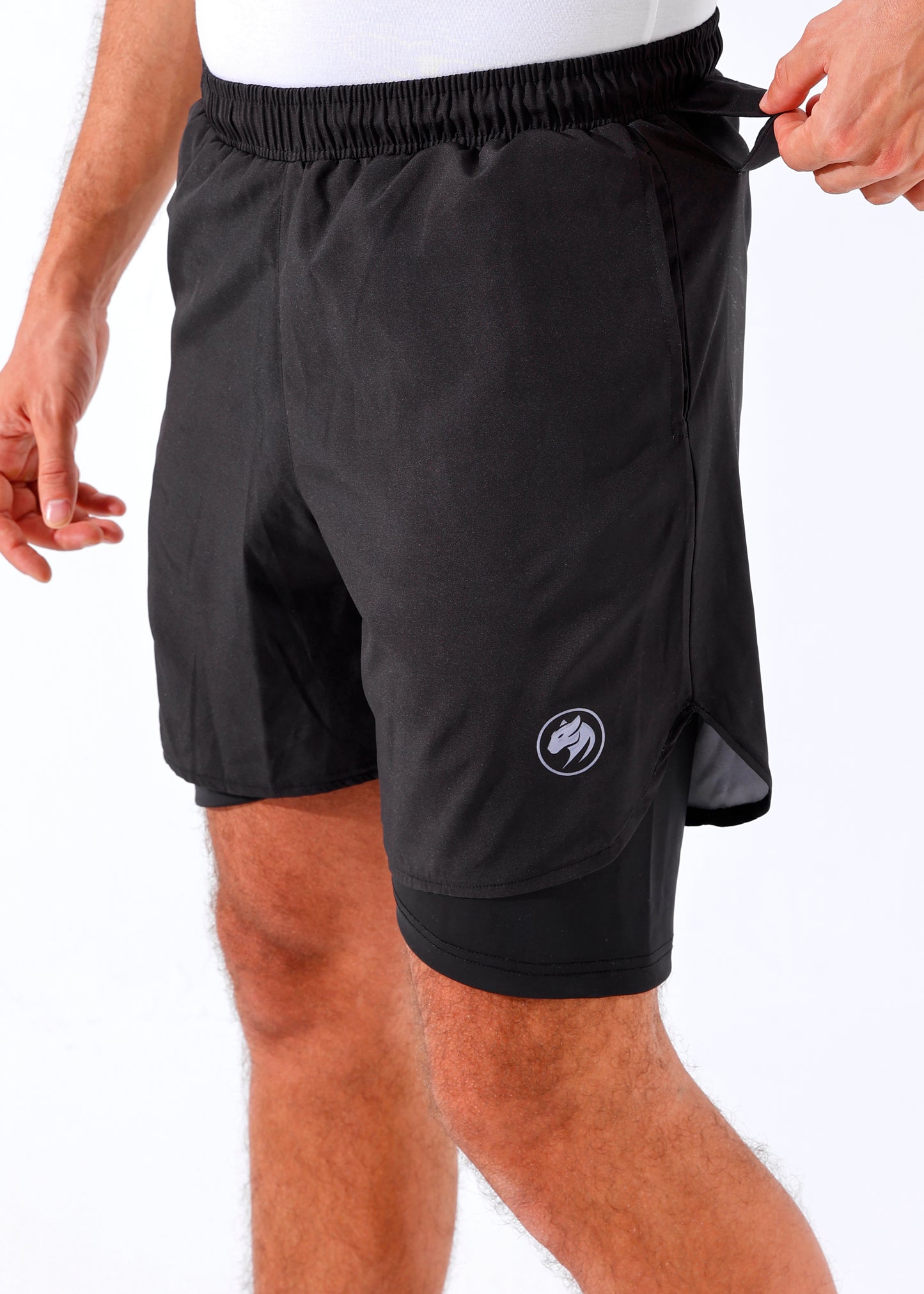 Panther Dry-Fit Essential Black Shorts