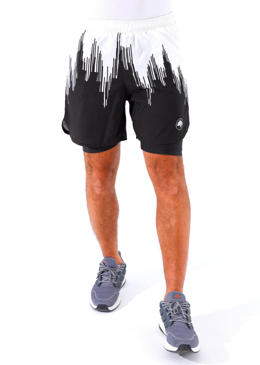 Panther Dry-Fit B&W Shorts
