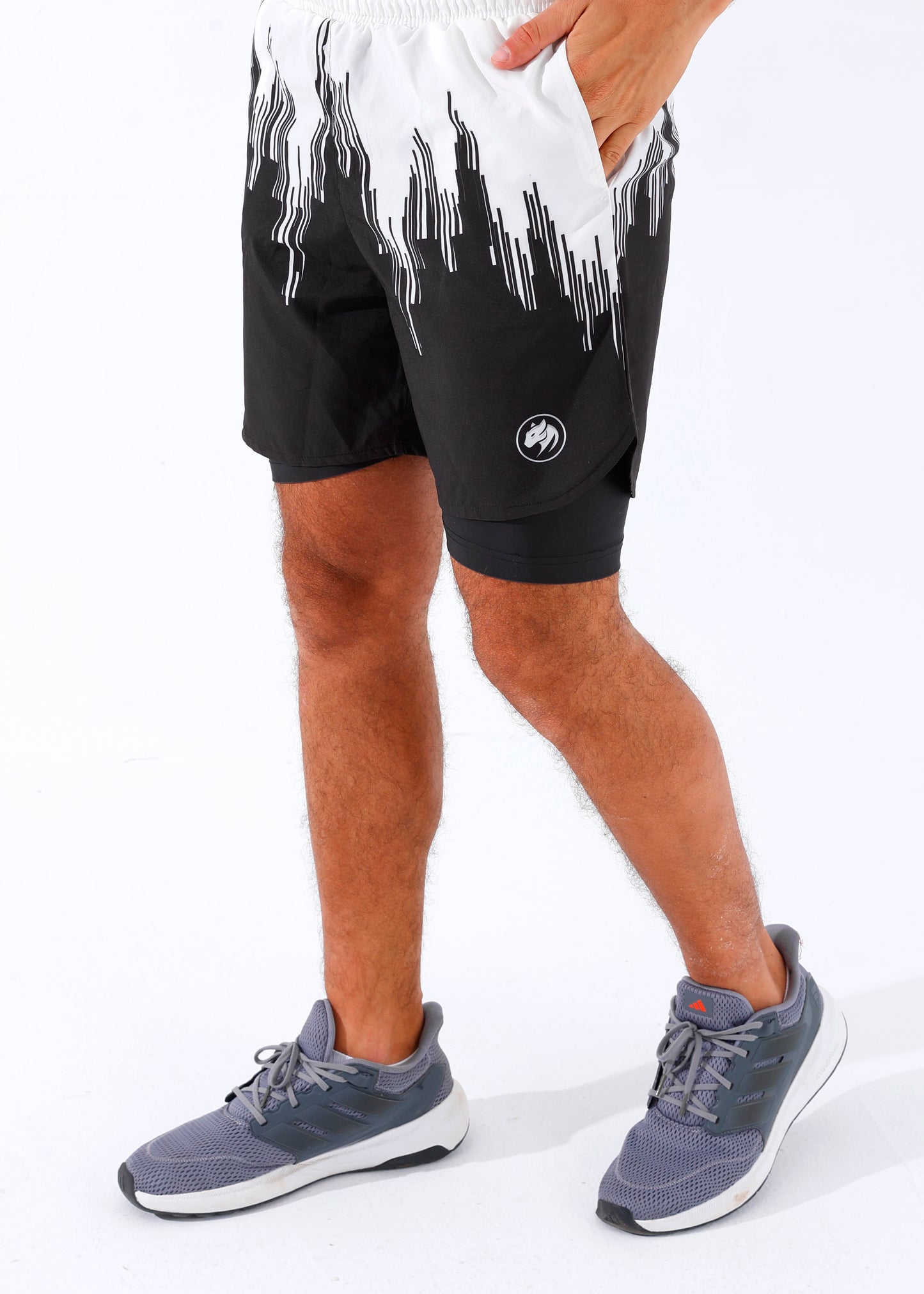 Panther Dry-Fit B&W Shorts