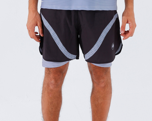 Panther Dry-Fit Silver Mesh Shorts