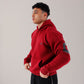 Maroon red Oversized Monster Hoodie