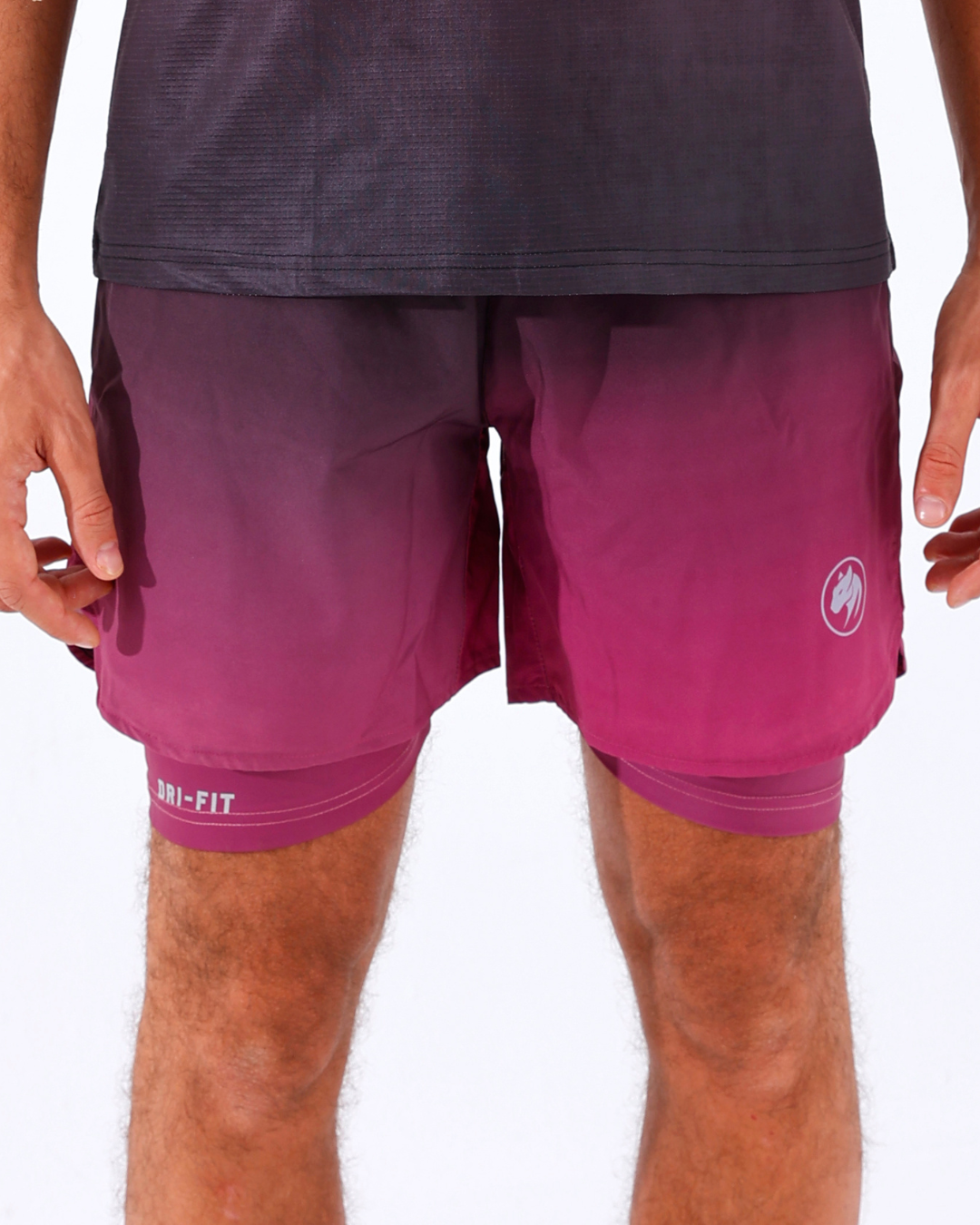Panther Mulberry Gradient Shorts