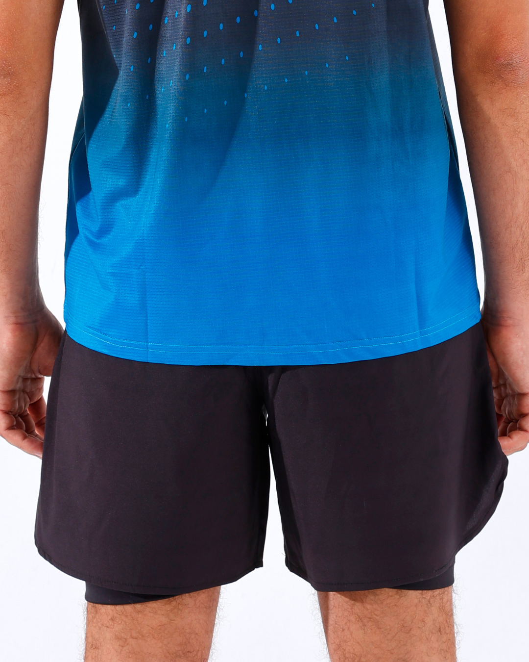 Panther Dry-Fit Blue Strip Shorts