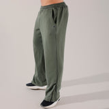 Olive Wide leg performance Sweatpants
