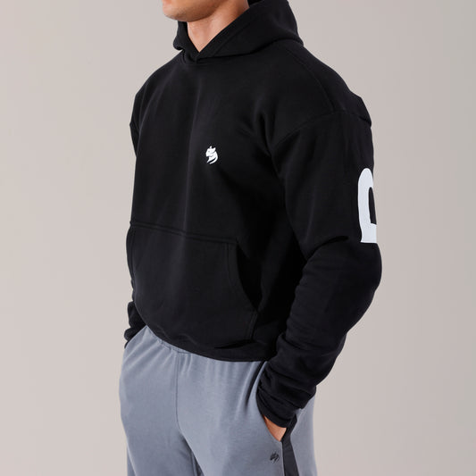 Black Oversized Monster Hoodie