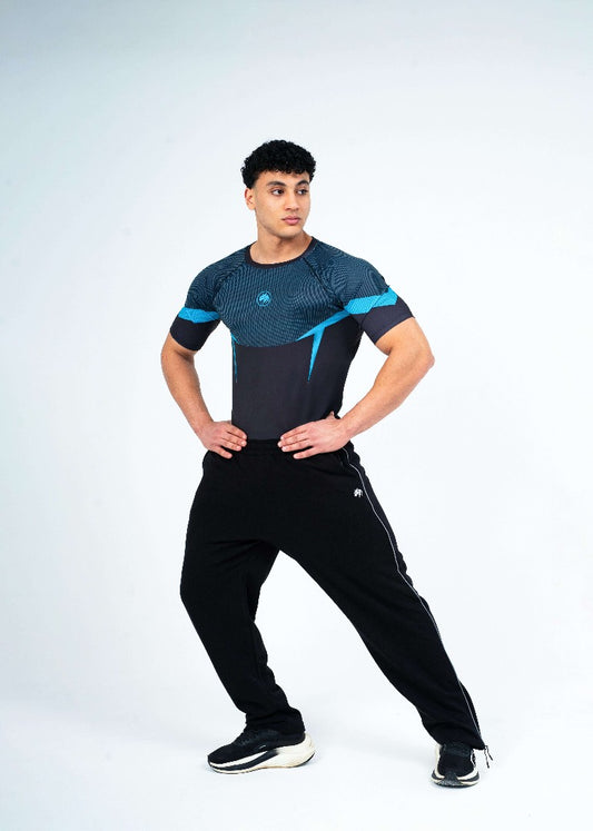 Navy Panther-Compression/ Sweat pants set