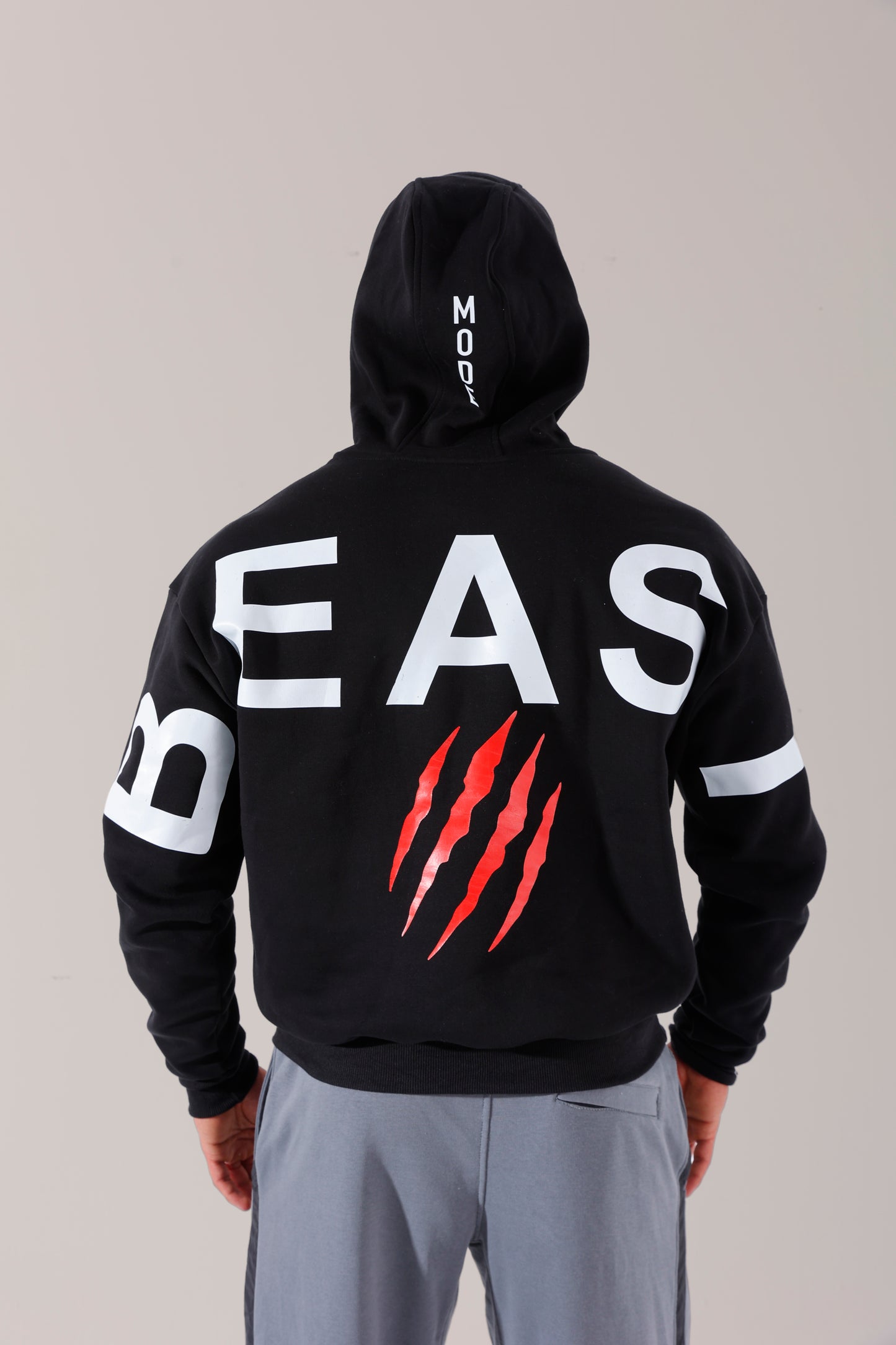 Black Oversized Monster Hoodie