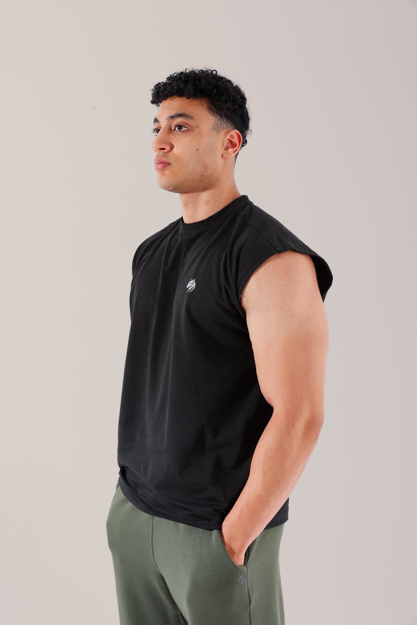 Black performa tank top