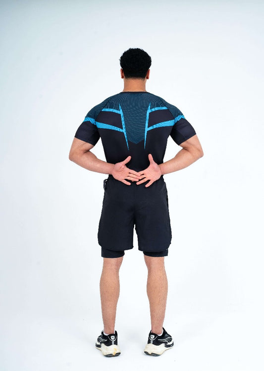 Navy Panther Pro compression/ Short set