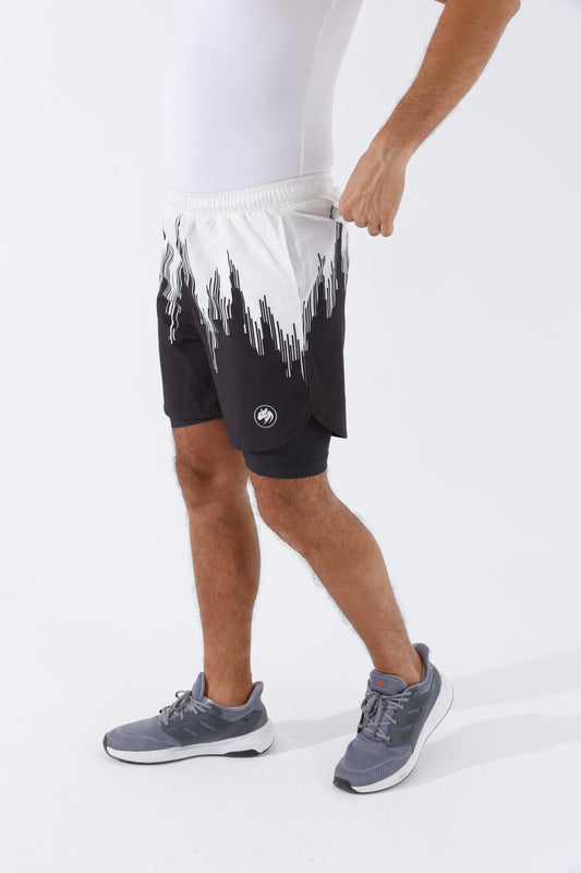 Panther Dry-Fit B&W Shorts