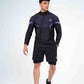Silver Panther Pro Quarter Zipper & Black Short Set