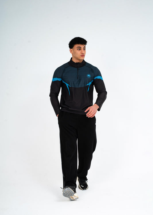 Navy Panther Pro Quarter Zip + Sweat Pants set
